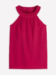 Boden Pink Pink Ruffle Double Cloth Top - Image 5 of 5