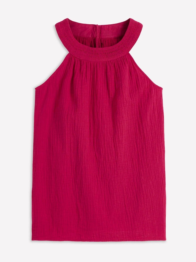 Boden Pink Pink Ruffle Double Cloth Top - Image 5 of 5