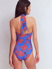 Boden Blue Kythira Ruched Swimsuit - Image 3 of 6