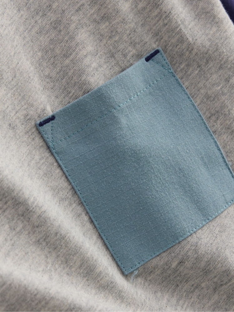 Boden Grey Relaxed Ripstop Pocket T-Shirt - Image 3 of 3