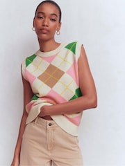 Boden Green Lucy Cotton Tank Top - Image 1 of 7