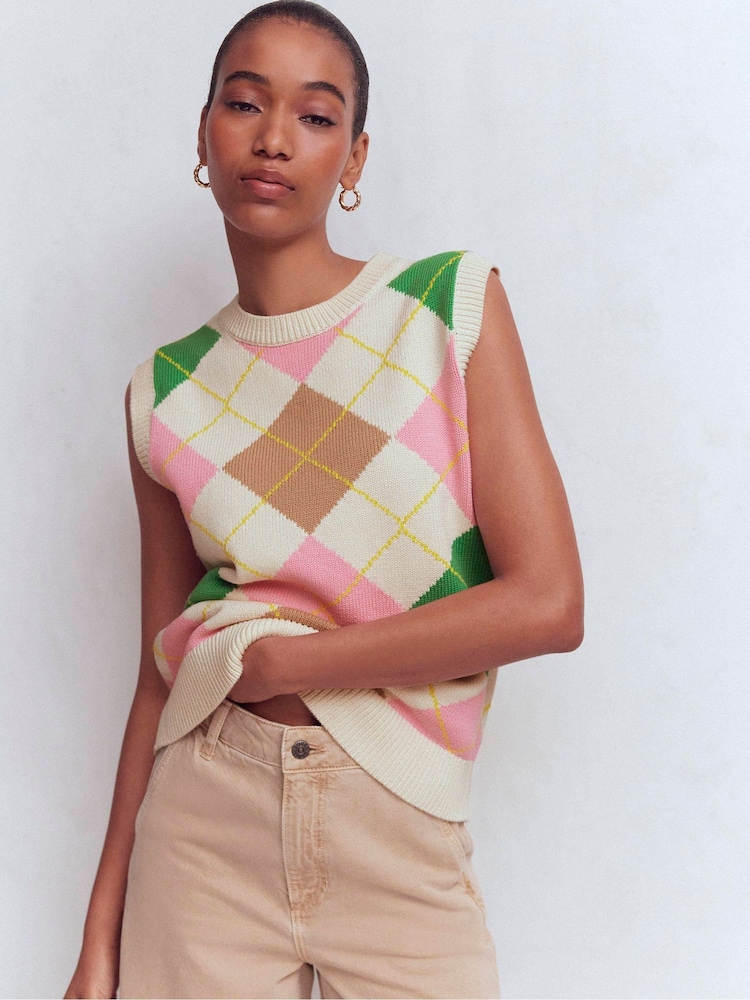 Boden Green Lucy Cotton Tank Top - Image 1 of 7