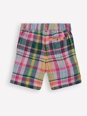 Boden Pink Madras Check Shorts - Image 2 of 3
