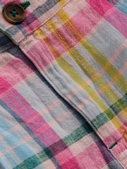 Boden Pink Madras Check Shorts - Image 3 of 3