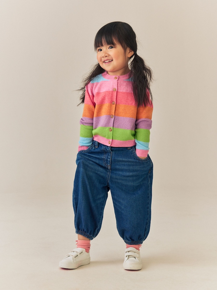 Rainbow Stripe Knit Cardigan (3mths-7yrs) - Image 2 of 8