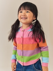 Rainbow Stripe Knit Cardigan (3mths-7yrs) - Image 4 of 8