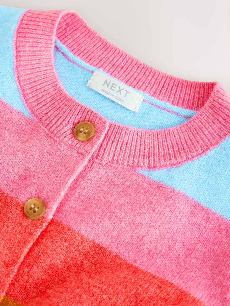 Rainbow Stripe Knit Cardigan (3mths-7yrs) - Image 8 of 8