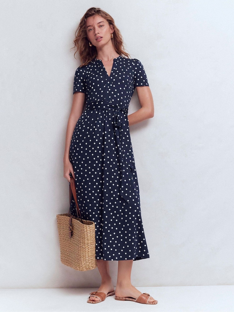 Boden Blue Naomi Jersey Midi Dress - Image 1 of 6 Boden Blue Naomi Jersey Midi Dress - Image 1 of 6