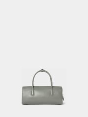 رمادي - Osprey London The Hepburn Leather Baguette Bag - Image 3 of 4