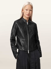 AllSaints Black Repurpose Sadler Jacket - Image 4 of 7