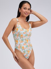 Boux Avenue Blue Bonita Scoop Swimsuit - Image 3 of 5