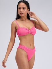 Boux Avenue Pink Kiri Scallop Bandeau Bikini Top - Image 3 of 7