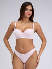 Boux Avenue Pink Emma Microfibre Balconette Bra - Image 6 of 6