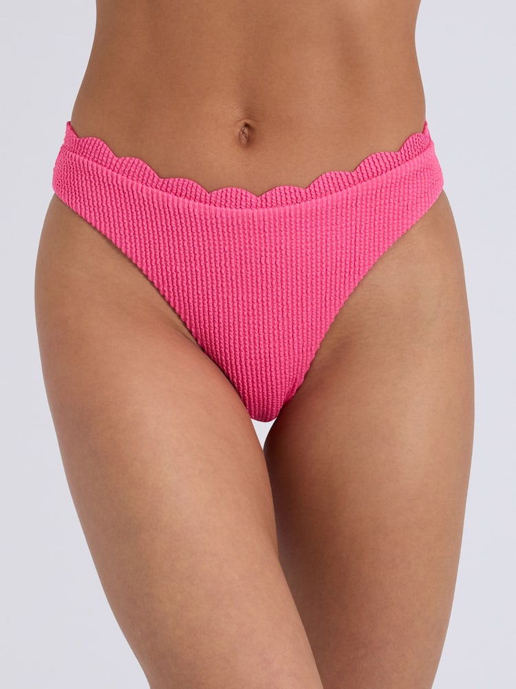 Boux Avenue Pink Kiri Scallop Bikini Bottoms - Image 2 of 6