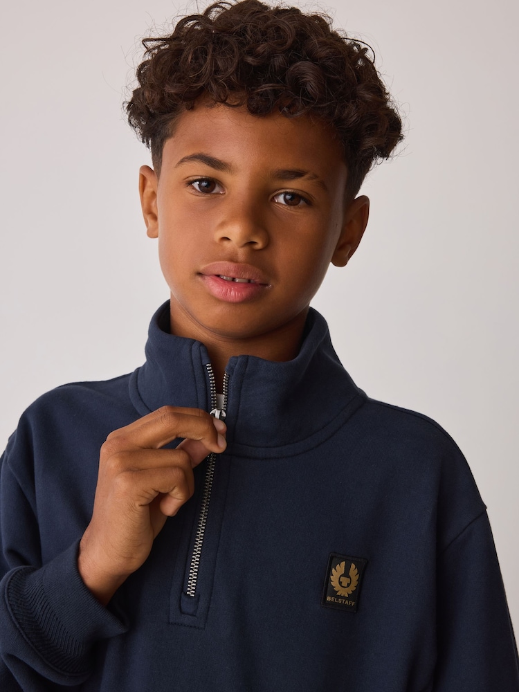 Belstaff Patch Quarter Zip Sweat Top - Imagen 5 de 5