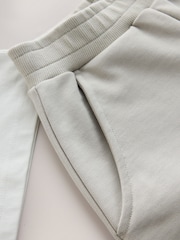 smALLSAINTS Neutral Distortion Oversized T-Shirt and Sweat Shorts Set - Image 12 of 13
