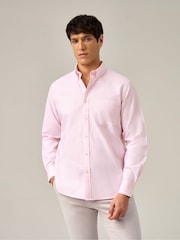 Skopes Pink Tailored Fit Casual Oxford Shirt - Image 1 of 7