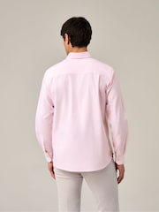 Skopes Pink Tailored Fit Casual Oxford Shirt - Image 2 of 7