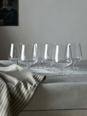 The Set 6 Piece Clear Wine Glasses - Image 1 of 1