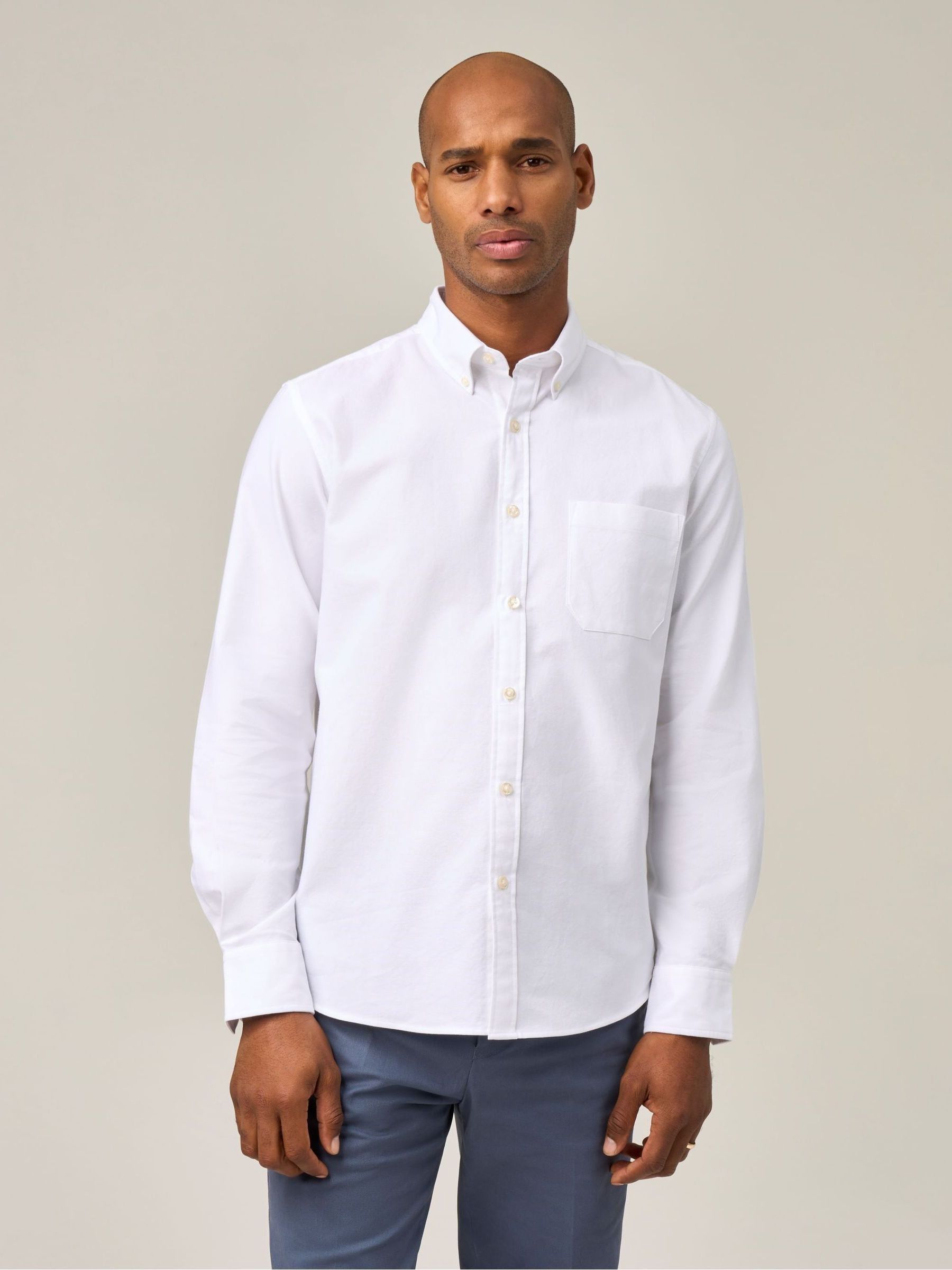 Buy Skopes White Tailored Fit Casual Oxford Shirt from Next USA