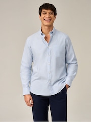 Skopes Light Blue Tailored Fit Casual Oxford Shirt - Image 1 of 7