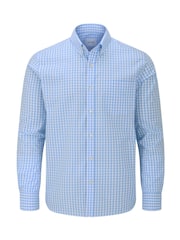 Skopes Sky Blue Tailored Fit Casual Oxford Shirt - Image 5 of 7