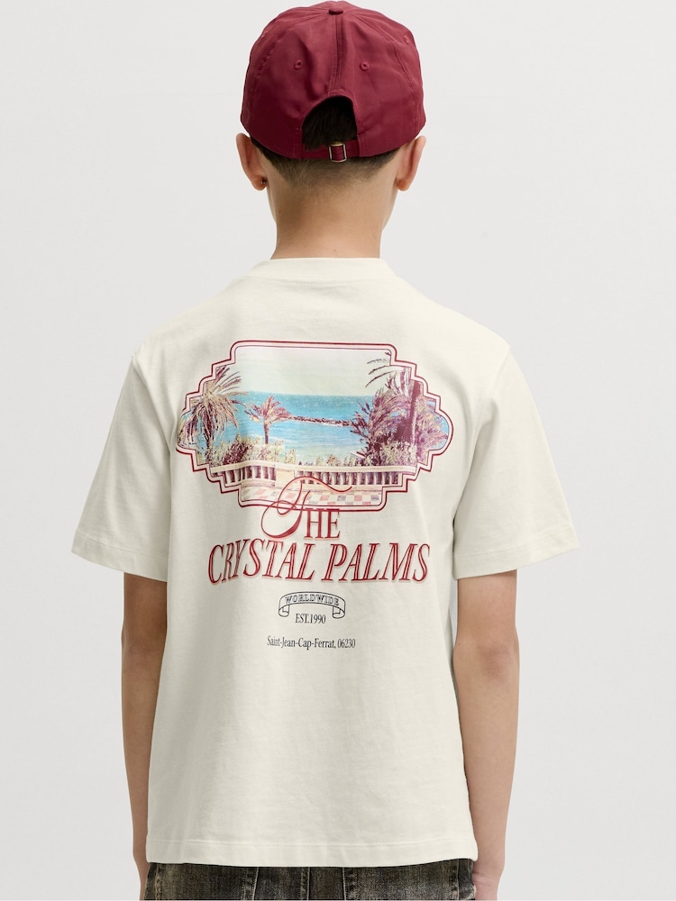 JACK & JONES JUNIOR Photo Back Print Short Sleeve T-Shirt - תמונה 1 מתוך 7 JACK & JONES JUNIOR Photo Back Print Short Sleeve T-Shirt - תמונה 1 מתוך 7