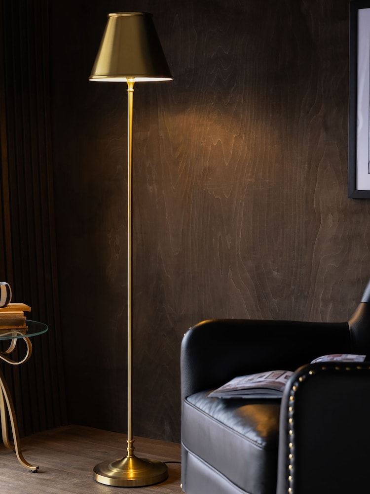 Rockett St George Brass Slim Floor Lamp - Image 1 of 7