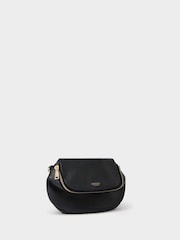 Osprey London Black The Crumple Leather Sling Bag - Image 2 of 6