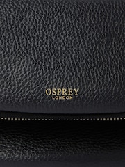 Osprey London Black The Crumple Leather Sling Bag - Image 6 of 6