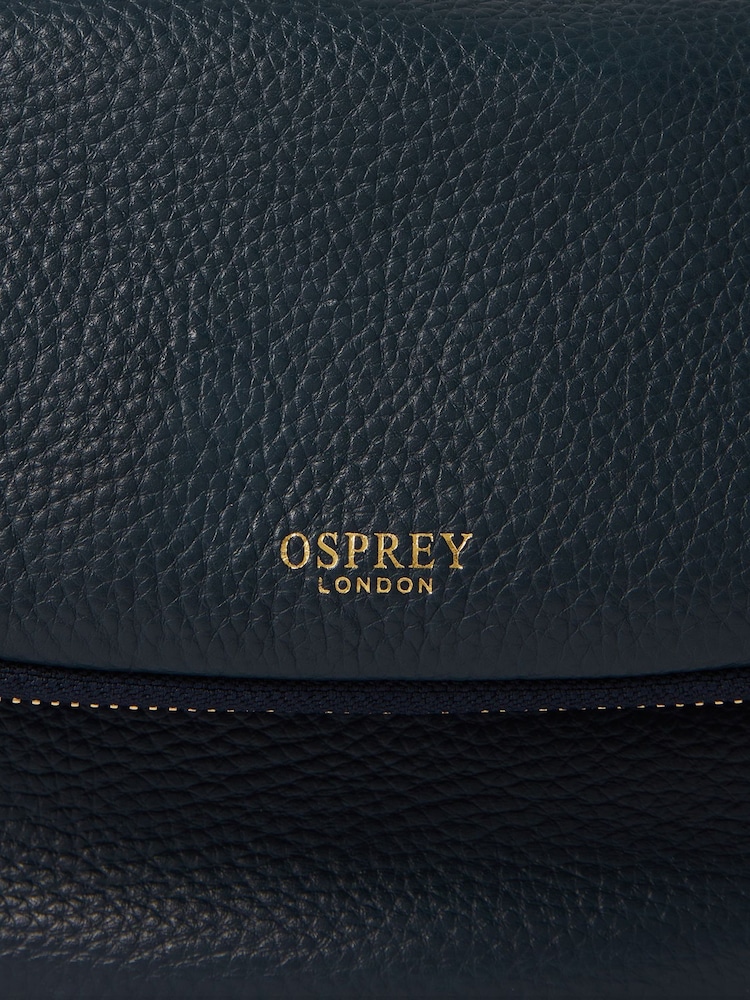 Osprey London Blue The Crumple Leather Sling Bag - Image 6 of 6