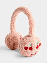 JoJo Maman Bébé Pink Cherry Earmuffs - Image 1 of 4