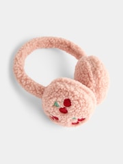 JoJo Maman Bébé Pink Cherry Earmuffs - Image 3 of 4