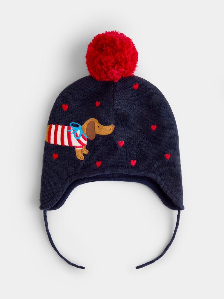 JoJo Maman Bébé Pom Pom Knitted Hat - Bilde 1 av 4