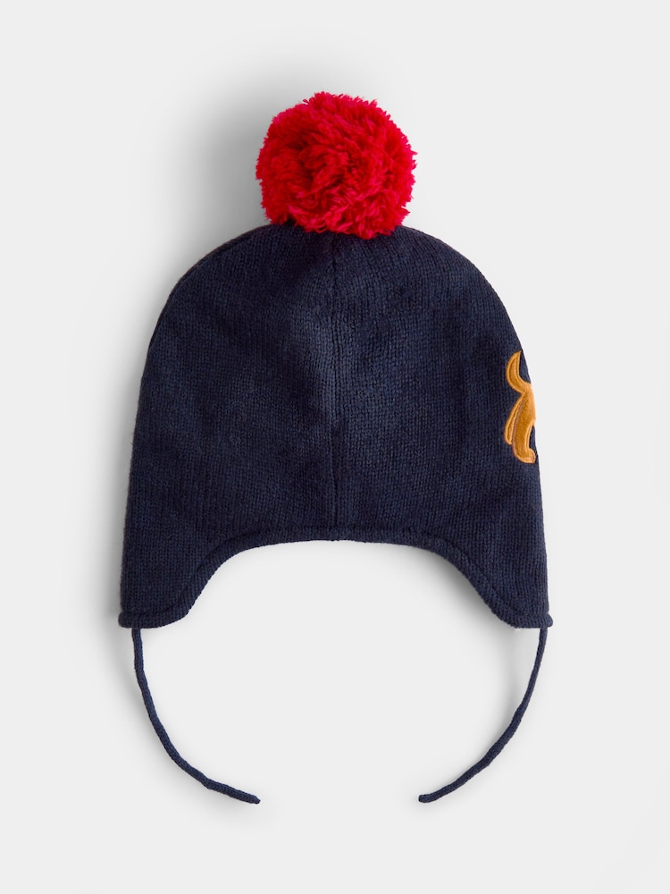 JoJo Maman Bébé Pom Pom Knitted Hat - Bilde 2 av 4
