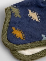 JoJo Maman Bébé Green Dino Pom Pom Knitted Hat - Image 4 of 4