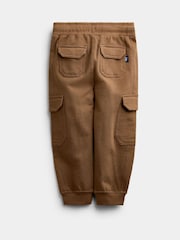 JoJo Maman Bébé Natural Tan & Khaki Green 3-Pack Cargo Joggers - Image 5 of 10