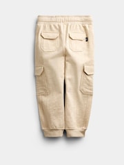 JoJo Maman Bébé Natural Tan & Khaki Green 3-Pack Cargo Joggers - Image 6 of 10