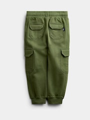 JoJo Maman Bébé Natural Tan & Khaki Green 3-Pack Cargo Joggers - Image 7 of 10