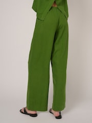 Nobodys Child Linen-blend Tadlow Trousers - תמונה 3 מתוך 5