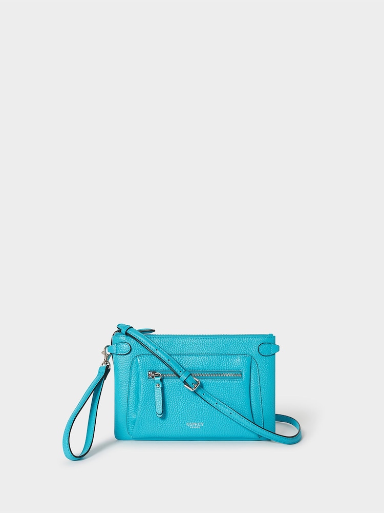 Osprey London Blue The Ruby Leather Cross-Body Bag - Image 1 of 5 Osprey London Blue The Ruby Leather Cross-Body Bag - Image 1 of 5