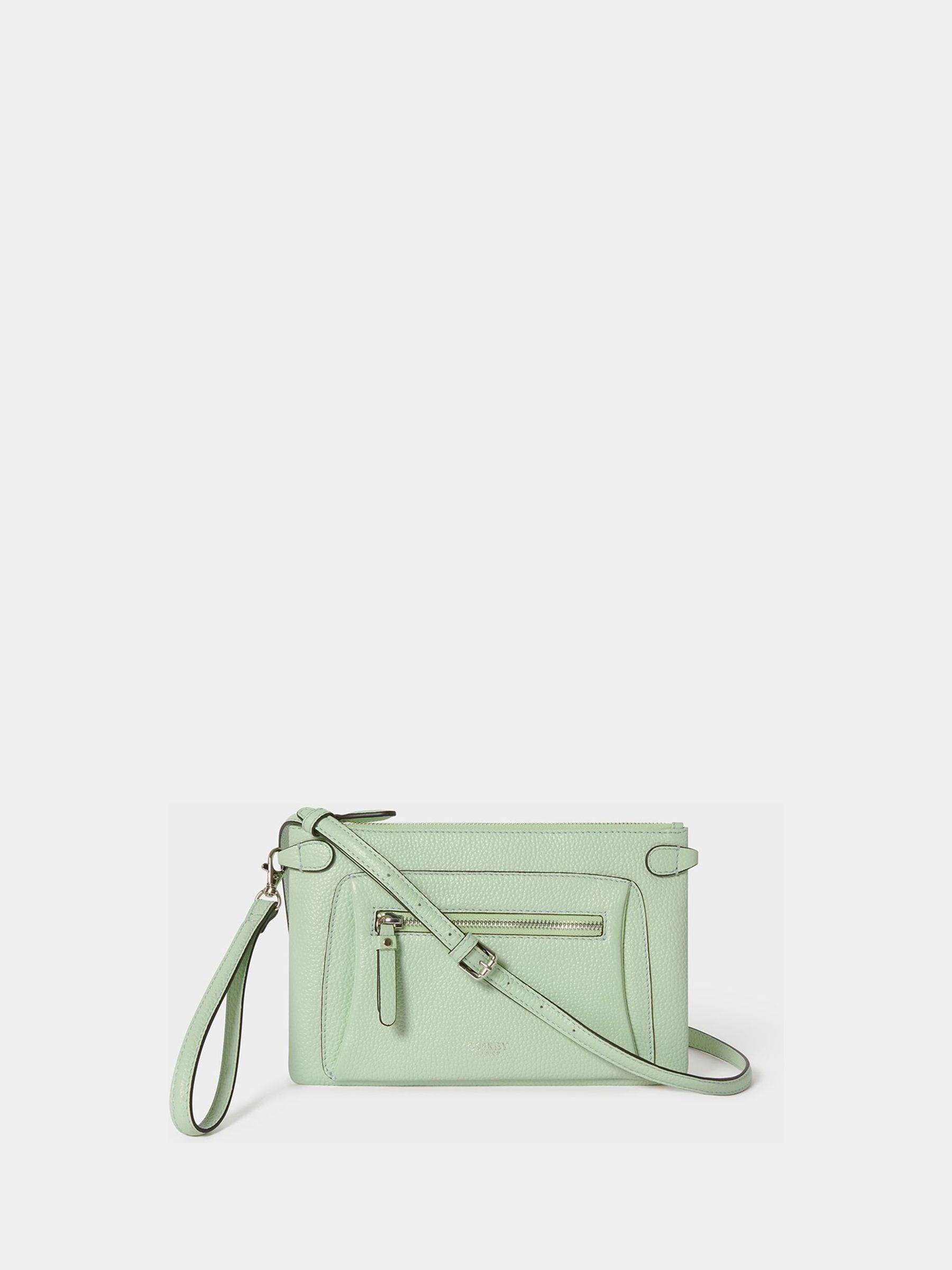 Buy Osprey London Mint Green The Ruby Leather Cross-Body Bag from