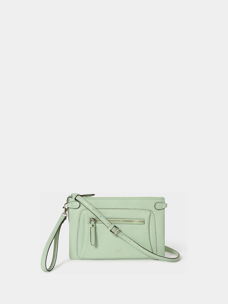 Osprey London Mint Green The Ruby Leather Cross-Body Bag - Image 1 of 5 Osprey London Mint Green The Ruby Leather Cross-Body Bag - Image 1 of 5