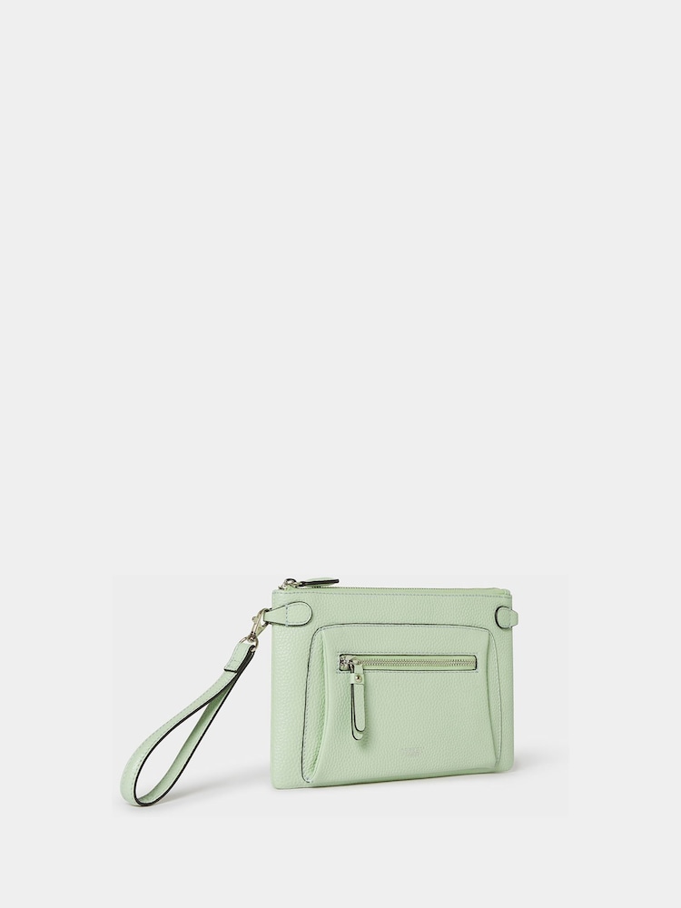 Osprey London Mint Green The Ruby Leather Cross-Body Bag - Image 2 of 5 Osprey London Mint Green The Ruby Leather Cross-Body Bag - Image 2 of 5
