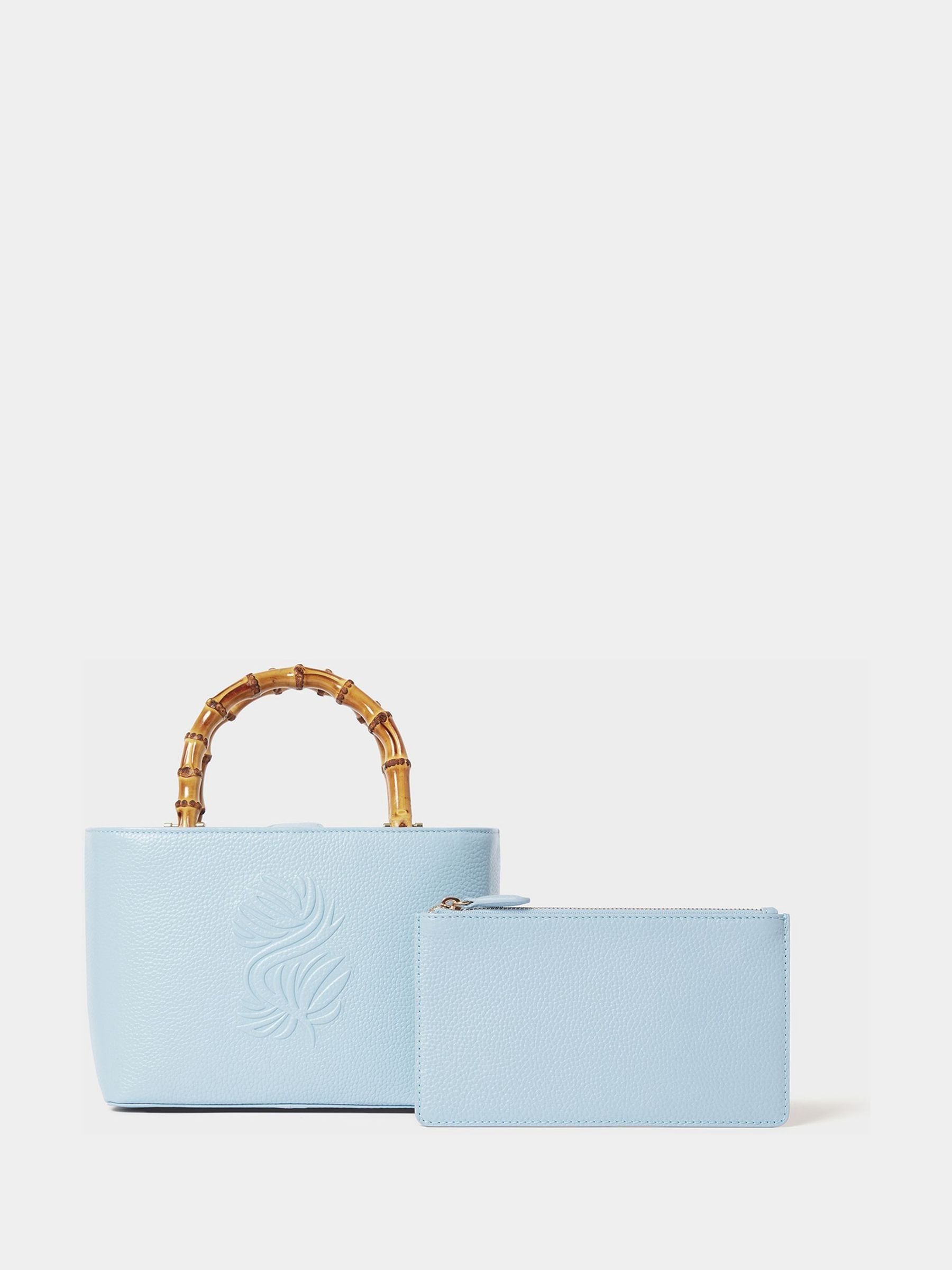 Buy Osprey London Blue The Luxe Clio Leather Mini Grab Bag from