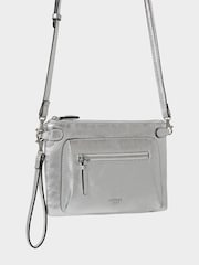 Osprey London Metallic The Ruby Leather Cross-Body Bag - Image 3 of 5