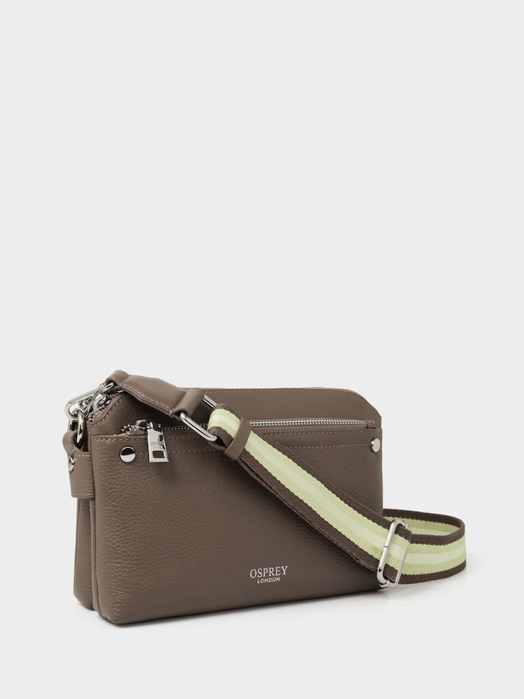 Osprey London Brown The Stella Leather Cross-Body Bag - Image 2 of 5 Osprey London Brown The Stella Leather Cross-Body Bag - Image 2 of 5