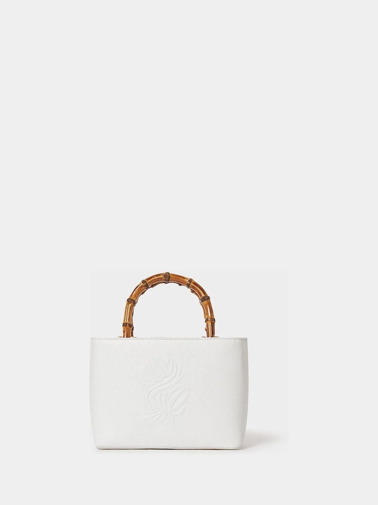Osprey London White The Luxe Clio Leather Mini Grab Bag - Image 2 of 6