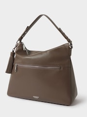 Osprey London Brown Grainy Hide Leather Stella Hobo Bag - Image 2 of 5
