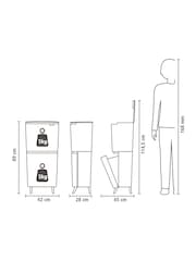 Brabantia Dark Grey SortUp Recycle Bin - Image 6 of 6